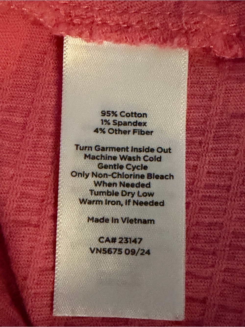 Talbots Hot Pink Button-Front Tie-Hem Blouse - Picture 7 of 7